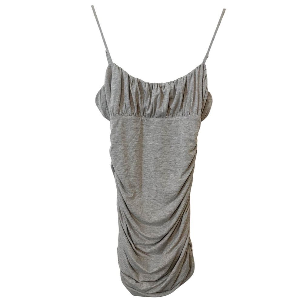 Lovers + Friends Juliana Heather Gray‎ Ruched Mini Dress Size Medium